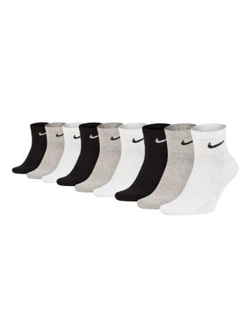 Nike Socken Cotton Cushioned Ankle 3P in schwarz - weiß - grau