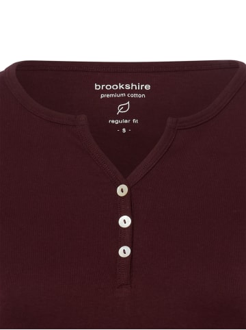 brookshire Langarmshirt in bordeaux