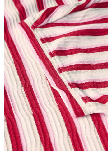 Cecil Gestreiftes Strukturshirt in Rot