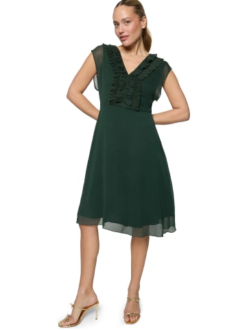 Zero  Chiffonkleid mit Rüschen in Green Forest