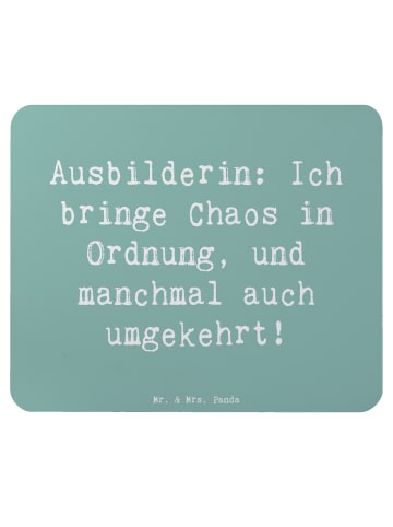 Mr. & Mrs. Panda Mouse Pad Spruch Ausbilderin Chaos Ordnung mit ... in Meeresbrise