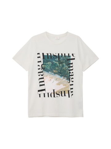 s.Oliver T-Shirt kurzarm in Creme