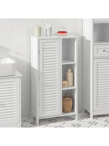 SoBuy Badezimmerschrank in Reinweiß - (W) 24 x (H) 96 x (L) 48 cm