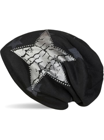 styleBREAKER Feinstrick Beanie Mütze in Schwarz