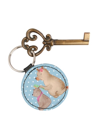 Mr. & Mrs. Panda Anhänger Bär Kind ohne Spruch in Blau Pastell