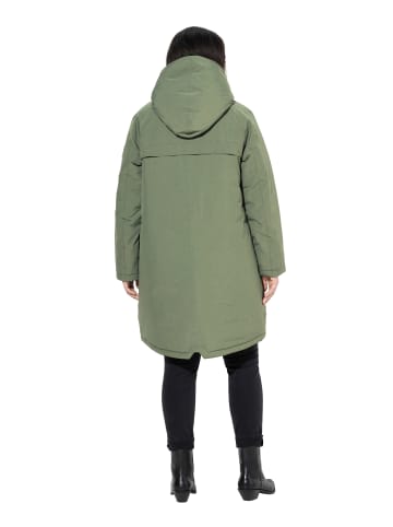 Ulla Popken Mantel in schilfgrün