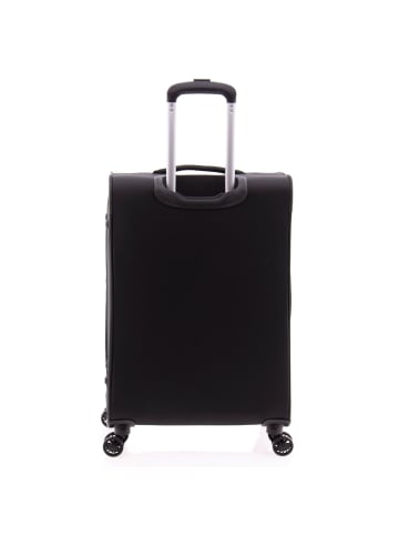 Gladiator 3700 4 Rollen Trolley 66 cm mit Dehnfalte in black