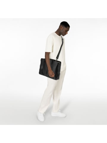 Plevier Power Shopper Tasche Leder 41 cm Laptopfach in schwarz