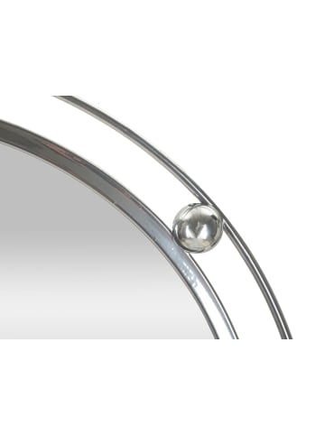 Mauro Ferretti Silberner Metall-Wandspiegel 85x7x80,6 cm.
