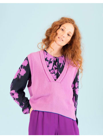 Oilily Bounce-Crêpe-Bluse mit langen Ärmeln in Blau