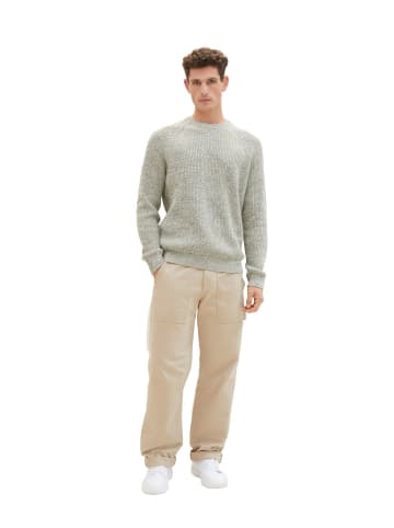 Tom Tailor Pullover TWOTONE KNIT in Beige
