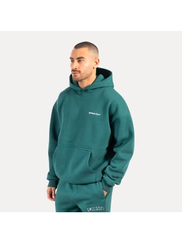 SMILODOX Hoodie Tamio in Dunkel Grün