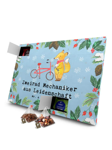 Mr. & Mrs. Panda Advents-Teekalender Zweirad Mechaniker Leidensc... in Eisblau