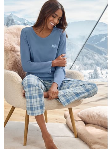VIVANCE DREAMS Pyjama in blau kariert
