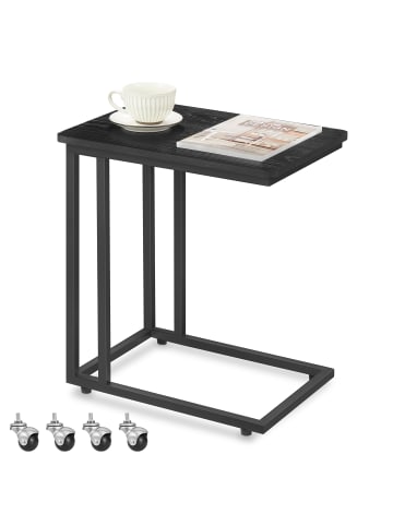 VASAGLE Beistelltisch Barnet in Ebenholzschwarz - (B)50 x (H)60 x (T)35 cm