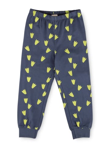 Sigikid Pyjama Nachtwäsche in Neongrün-Dunkelblau