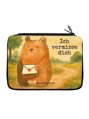Mr. & Mrs. Panda Federmappe Bär Vermissen Design mit Spruch in Weiß