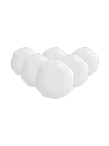 Villeroy & Boch 6er Set Brotteller Pura ø 17,1 cm weiß in weiß