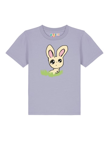 wat? Apparel T-Shirt Osterhase im Gras in Lavender