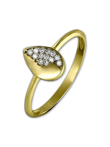 GoldDream 333 Gelbgold - 8 Karat Damen Ringe Blatt Fingerring  60 (19,1)