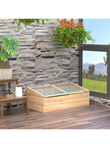 Outsunny Gewächshaus in Natur 100L x 50B x 35H cm