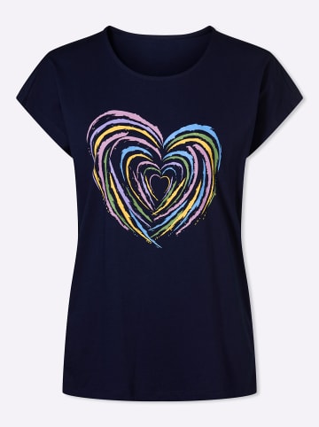 Sieh an! Kurzarm-Shirt in marine-orchidee