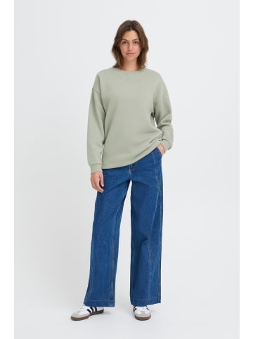 Oxmo Rundhalspullover OXHillary in Grau