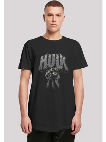 F4NT4STIC Long Cut T-Shirt Marvel Hulk Punch Logo' in schwarz