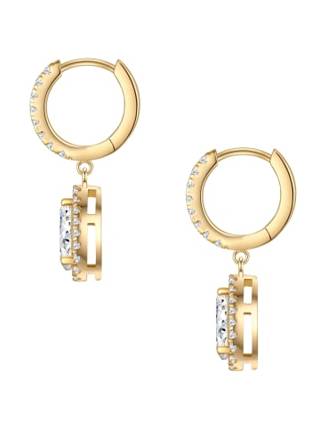 Glanzstücke München Creolen aus Sterling Silber mit Zirkonia in gelbgold
