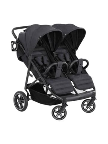 Hauck Zwillings- und Geschwisterbuggy Uptown Duo in Schwarz