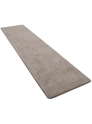 Snapstyle Hochflor Luxus Velours Läufer Teppich Touch in Taupe