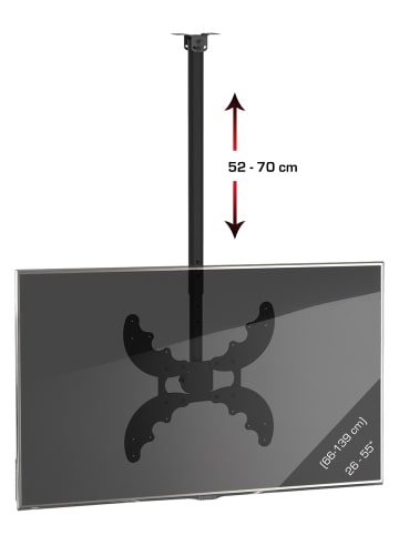 VCM  VESA TV Deckenhalterung Halter B-DX 400 in Schwarz