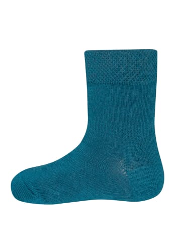 ewers 3er-Set Socken 3er Pack Ringel/Uni in navy-blau-türkis