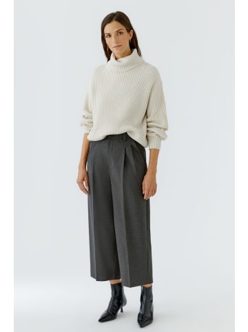 Oui Bundfaltenhose in grey