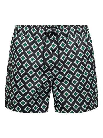 Only&Sons Bade-Shorts 'Ted' in grün