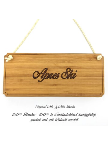 Mr. & Mrs. Panda Türschild Apres Ski mit Spruch in Keine Angabe