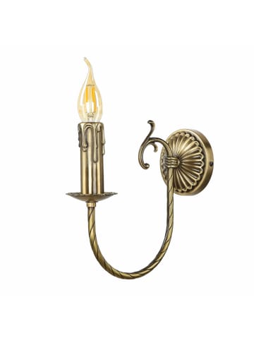 Licht-Erlebnisse Wandlampe (B)10 x (H)22.5 cm in Bronze hell glänzend