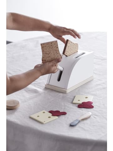 Kids Concept Toaster mit Zubehör in Weiß ab 3 Jahre
