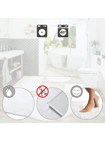 Erwin Müller Duschvorlage halbrund Ulm in weiß