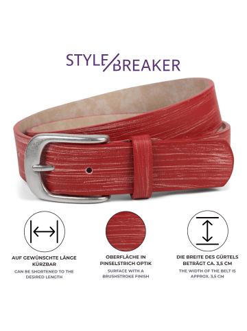 styleBREAKER Gürtel in Schwarz