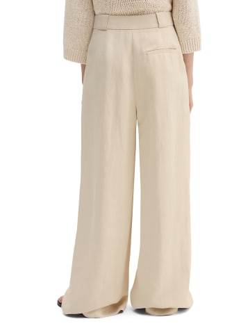 Marc O'Polo Weite Tailoring-Hose in Dusty Beige Melange