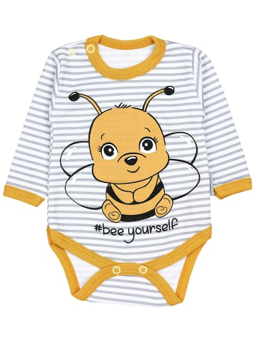 TupTam Baby Bekleidungsset Langarmbody Hose Mütze3 teilig in gelb