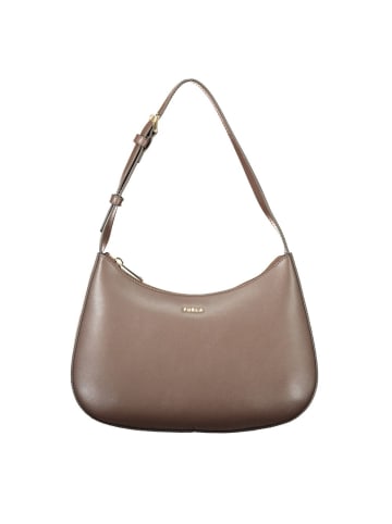 Furla Braun Leder Damen Schultertasche