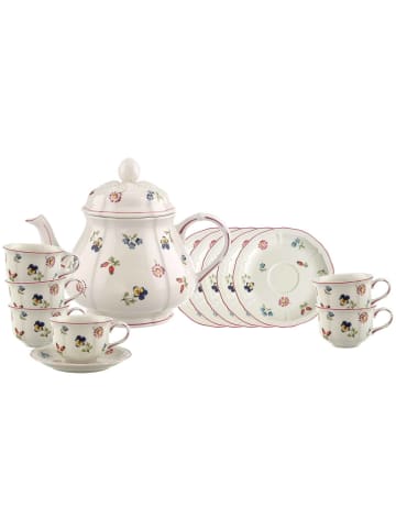 Villeroy & Boch 13er Set Teeservice Petite Fleur weiß in weiß