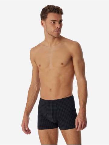 Schiesser Retro Short / Pant Cotton Casual Cotton in Dunkelblau / schwarz