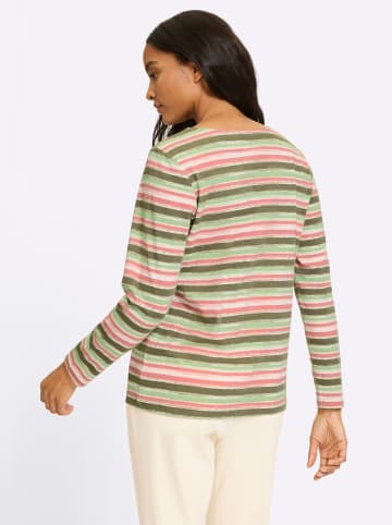 Heine Ringelshirt in khaki-rosenholz-geringelt