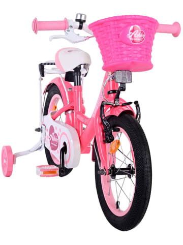 Volare Kinderfahrrad Ashley Fahrrad für Mädchen 14 Zoll Kinderrad in Rosa/Rot 3 Jahre