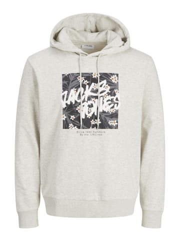 Jack & Jones Kapuzenpullover in White Melange