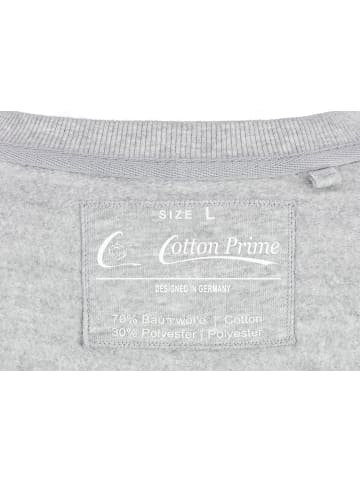 Cotton Prime® Sweatshirt Affe Monkey mit DJ-Kopfhörer in Grau-Melange