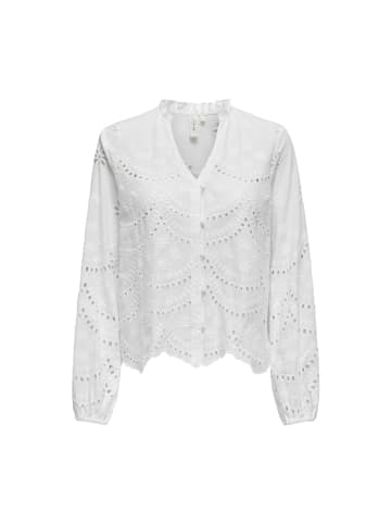 ONLY Langarmbluse in Bright White